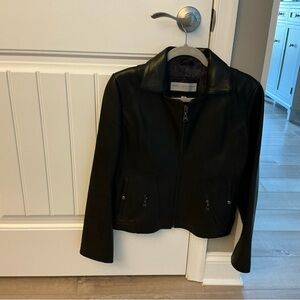 Andrew Marc of New York Women’s Black Leather Motorcycle Jacket - Size M